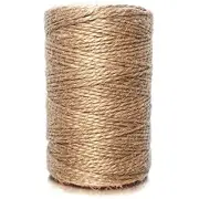 Jute Rope - Natural Jute Twine String 2 ply 400ft Thin Rope for Gift Box Packing