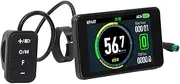 for E Bike LCD Screen, Electric Bike Display Screen, Large Crystal Screen Display for Scooter, with Adapter Cables, for Electric Bike Controller