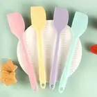 Semi Transparent Cream Scraper Small Silicone Spoon Scraper Cake Spatula Home