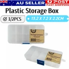 10 Compartment Craft Plastic Storage Box Container Jewellery Bead Oraganiser AU