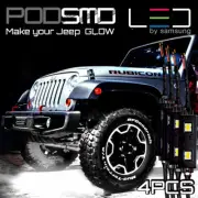 Rock LED Lights White Underbody Kit Under Car Neon Glow for Jeep Grand Cherokee (for: Jeep)