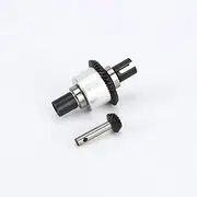 RCAWD Front Differential Set 40T w/Input Gear 14T for 1-10 Losi Baja Rey Hammer Rey Upgrade Parts (Silver)