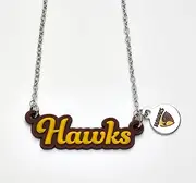AFL Hawthorn Hawks Script Necklace