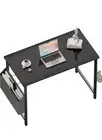Small 32" Inch Computer Desk for Small Spaces with Side Storage Home/Work Office
