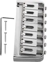 WESIEVYA Durable Guitar Bridge Tailpiece for Electric Guitars Saddle Enhancing Tonal Resonance Easy Installation