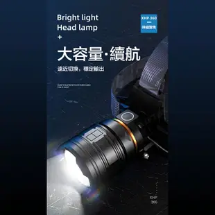 強光 P360頭燈 頭燈18650 強光頭燈 工作頭燈 釣魚頭燈 爆亮頭燈 抓螃蟹 露營頭燈 釣魚頭燈 工地頭燈