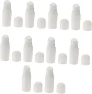 Ipetboom Rollerball Bottle Set 10pcs 50ml Plastic Roller Bottles for Essential Oils Perfume Aromatherapy Portable Travel Size