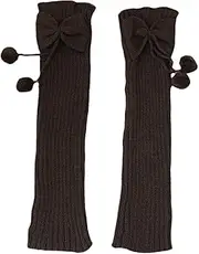 [HieoAnir] Leg Warmers, Knitted Women's Warm Winter Boot Socks Leg Warmers, Soft Womens Knit Long Socks Foot Cover for Boots, Sneakers