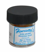 1/2 Oz Henrietta's Gum Arabic Beading Glue Knot Needle Threading Bead Sealing