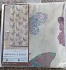 70"x72" Papillion BUTTERFLY Shower Curtain Home Classics NEW