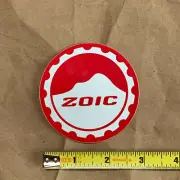 ZOIC sticker decal, genuine, original, 3" dia, Red, NEW