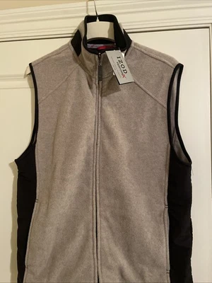 Izod Advantage Performance Sport Flex Micro Tech Fleece Vest Men's Size M New