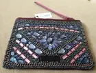 MIMCO $179 TRACKRACER BORDEAUX BEADED Handbag Pouch 20.5x15 Cm + Dust Bag New