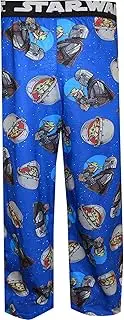 AME Sleepwear Boys' Star Wars The Mandalorian Grogu The Child Loungepants (6/8) Blue