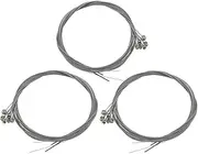 Naisfei 3 Full Sets Electric Guitar Strings, Anti-Rust Sturdy Bass Strings, for Performing and Music Recording Electric Guitar Replacement Strings, Electric Bass for Instrument Beginner Bass