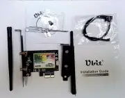 Ubit WiFi 6 dual band Bluetooth/WiFi PCI-E Card, 2.4G,5G, BT 5.2, AX200