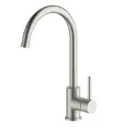 Abey Lucia Gooseneck Sidelever Mixer - Brushed Nickel