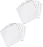10pcs Tofu Cloth Cotton Muslin Flour Sifter Unbleached Cheesecloth Wool Quilt Fabric Tie Dye Bandana Cheese Filter Cloths Blanket Handkerchief Hemline Design Reusable Linen White
