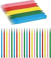 50Pcs Wooden Stylus for Scratch Art, Sticks Heavy Duty Colored Craft Sticks for Scratching Drawing Christmas Thanksgiving Scratch Art Activity Craft Projects (5 Colors)