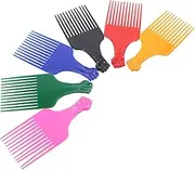 Ipetboom 6pcs Plastic Combs Hair Lift Combs for Men Women Wide Tooth Hair Detangler Styling Picks Accessory Set