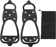 Crampons, Flexible Ice Cleats Lightweight 1 Pair for Walking On Snow and Ice(M)