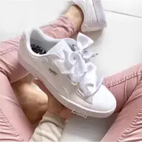 在飛比找蝦皮購物優惠-Puma Suede Basket Hear 小白鞋 小黑鞋