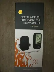 Outset Digital Wireless Dual Probe BBQ Thermometer 76637