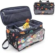 [Taladad] Bag for Toniebox Tonie, Storage for Tonies Hearing Figures, Carry Bag with Shoulder Strap, for Toniebox Starter Set and Accessories, Tonies Figure, Accessories Protective Case Organiser, Black