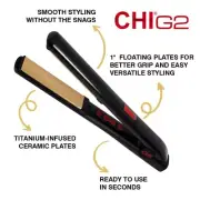 NEW Professional CHI G2 Original Ceramic Hair Straightener Flat Iron 1.25" + Mat
