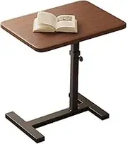 Exquisite Adjustable Bedside Desk Cart with Wheels for Couch Sofa Side Table in Living Room Bedroom Office Bathroom