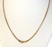 1.90mm 22" 13 gm 14k Solid Gold Yellow Franco Women's Men's Chain Necklace