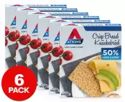 6 x Atkins Low-Carb Crispbread 100g Free Shipping AU