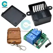 DC 12V 2CH RF Switch Transmitter + 433MHz Receiver + Protective Shell Module