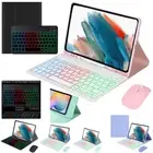 For Samsung Galaxy Tab A7 A8 A9+ S8 S6 Lite Backlit Keyboard Case Cover W/ Mouse