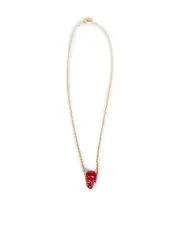 Red Skull Gold Chain Necklace