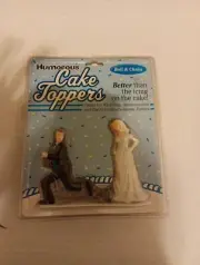 Humorous Cake Toppers Ball And Chain Wedding Cake Topper Decoration Top 00472