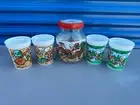 Rare Vintage Keebler Elf Cookies And Milk Plastic Cookie Jar And Tumblers Set