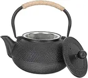 MAGICLULU Kungfu Cast Iron Teapot Stovetop Teaware Cool Handle for Safe Tea Brewing for Personal Use Sharing Compatible with Gas Electric and Induction Cooktops
