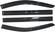Window Visor Fit for Chrysler Town Country Fit for Grand Voyager 2008-2016 Tinted Car Side Window Visor Awnings Shelters Rain Guard Door Ventvisor