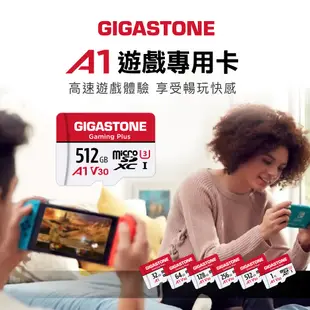 【GIGASTONE】遊戲記憶卡128G/64G/32GB A1 V30 U3｜台灣製造/Switch/microSD