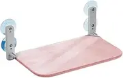 Foldable Cat Hammock with Breathable Mesh Fabric - Window Perch Bed with 4 Suction Cups and Cordless Steel Frame for Cats(Pink,Large)