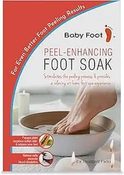 Baby Foot Soak - 6-treatment Pack with Papaya Plant Enzymes & Natural Salts for Enhanced Blood Circulation & Foot Bath Relaxation - Hinoki & Yuzu Scents