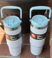 2-Ozark Trail 30 oz Insulated Stainless Steel Tumbler with Swivel Handle Speckle