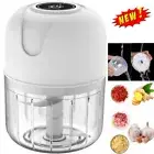 Electric Mini Garlic Chopper Portable Food Processor Vegetable Onion Mincer HOT