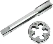 BHUTMPJK 5/8''-24 High-Speed Steel Tap and Die Set High-Speed Steel Right-Hand Thread Suitable for Making Male and Female Threads