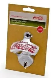 coca cola stationary wall hanger bottle opener 2011 New