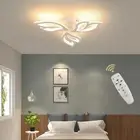 LED Ceiling Light 36W Dimmable Remote Control Modern Acrylic Lamp 3-Leaves Ch...