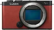 Panasonic Lumix DC-S9E-R Full Frame Mirrorless Open Gate Vlogging 24.2MP 6K/4K 779 Point PDAF Image Stabilization LUT, 180° Flexible Monitor, 5GHz Wi-Fi, Red, Camera Body