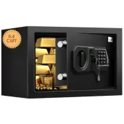 Fireproof Safe Box 0.4 Cuft Electronic Digital Box, Keypad Small Lock Box Cab...