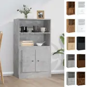 Highboard Sideboard Storage Side Cupboard Tall Cabinet Engineered Wood vidaXL